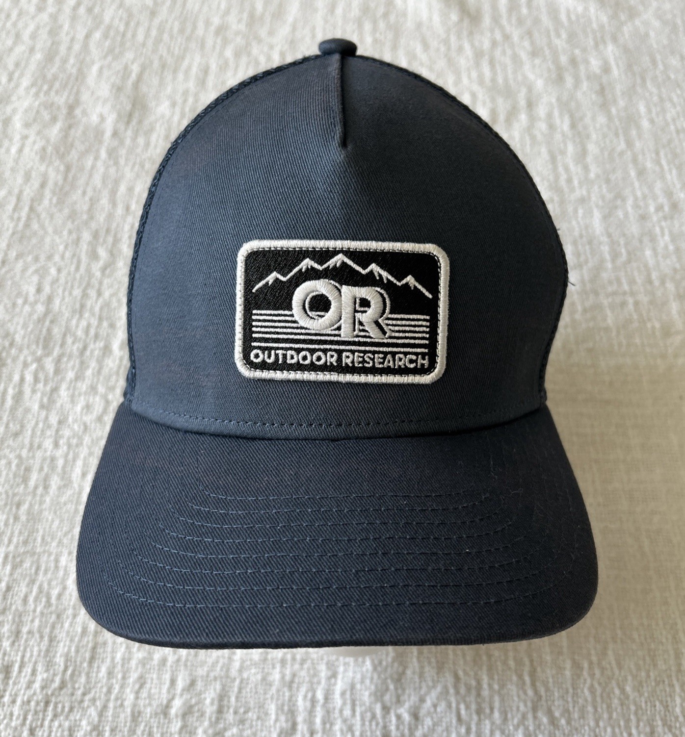 Outdoor Research Patch Snapback Baseball Hat Mesh Trucker Ad
