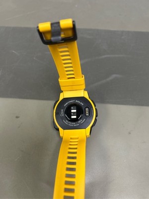 GARMIN INSTINCT スマートウォッチ イエロー Garmin Instinct Solar GPS Smart Watch - Sunburst - (0100229319