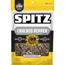 Spitz Sunflower Seeds Pack, Cracked Pepper, 16 Oz Snack Bag 9.53 per gallon