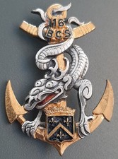 Insigne BCS 16 Dragon vintage Troupes de Marine TDM ORIGINAL BADGE