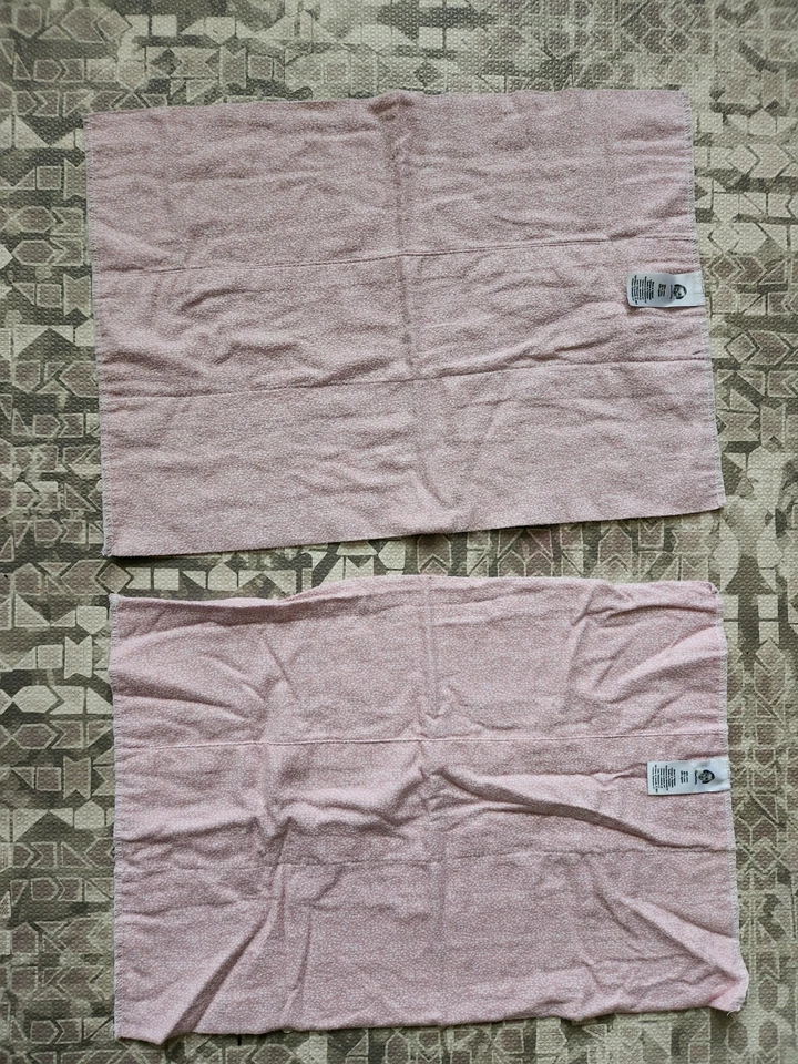 Paquete de 2 paños Gerber 100 % algodón grande rosa claro con puntos blancos eructos nuevo sin etiquetas Foto 3 de 3
