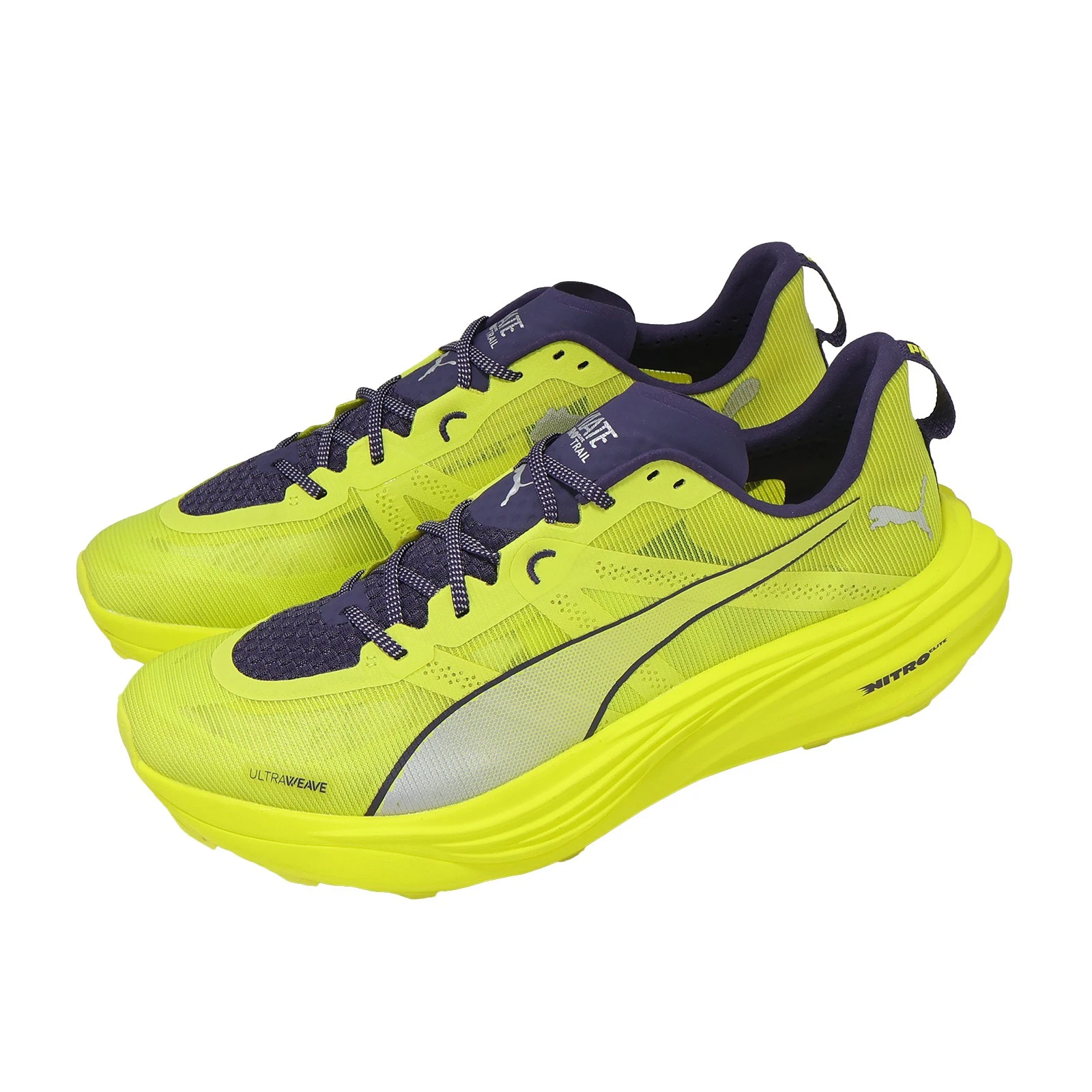 Puma Deviate Nitro Elite Trail Yellow Purple Men Trail Running Shoes 310034-07