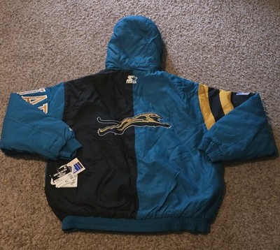 Starter Jacket Jacksonville Jaguars Banned Logo Large Mens Hooded