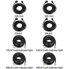 25'-50' 220V Heavy Duty 10/3 8/3 Welder Extension Cord for MIG TIG Plasma