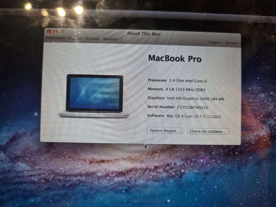 Apple MacBook Pro 13.3in Silver Late 2011 - Image 2 of 4