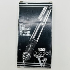 PILOT Precise V7 Stick Pen Liquid Ink Rolling Ball Stick Fine Point Black box 10
