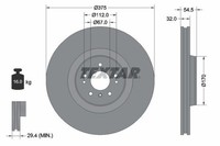 2 X Bremsscheibe Textar 92176603 FüR Mercedes-Benz