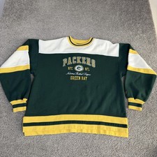 Vintage Green Bay Packers Sweatshirt Mens XL Green NFL Football Pro Player 90s