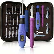 Crochet Hook with 18 Different Size for Stitch Row Counter Light Up Intercha...