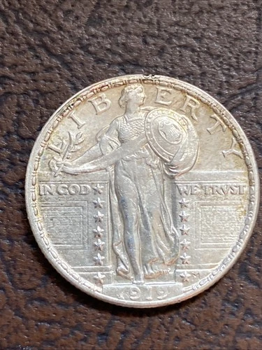1919-P Standing Liberty Quarter 25C Uncirculated Coin