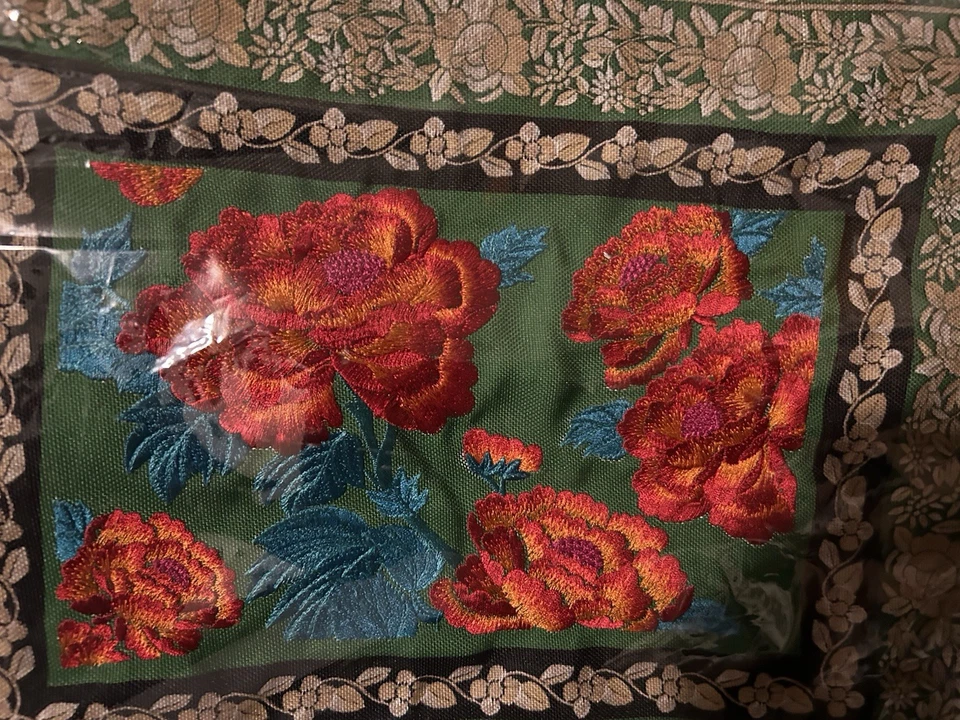 Hermoso Bolso de Mano de Trabajo Espejo Bordado Colorido India 10.5 x 6" Único Foto 3 de 3