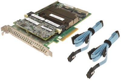 HP Smart Array P840 12Gb SAS RAID Controller 4GB FBWC +2x SAS Kabel 761880-001
