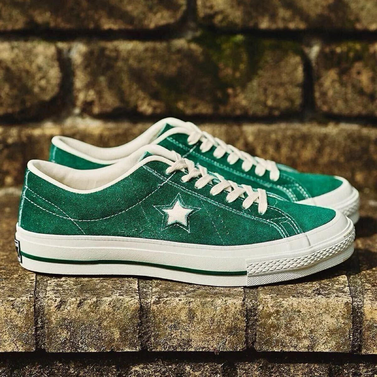 スニーカー CONVERSE TIME LINE ONE STAR Orange Green Converse Timeline One Star J Vtg Color Green Made in Japan Sneaker
