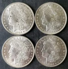 Lot of Four 1921 $1 Morgan Silver Dollars