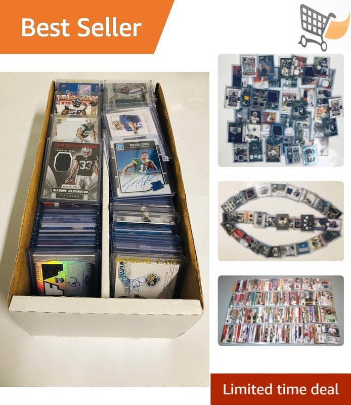 NFL Football Card Relic Autograph Lot 10 Game Used Jersey Fan Collector