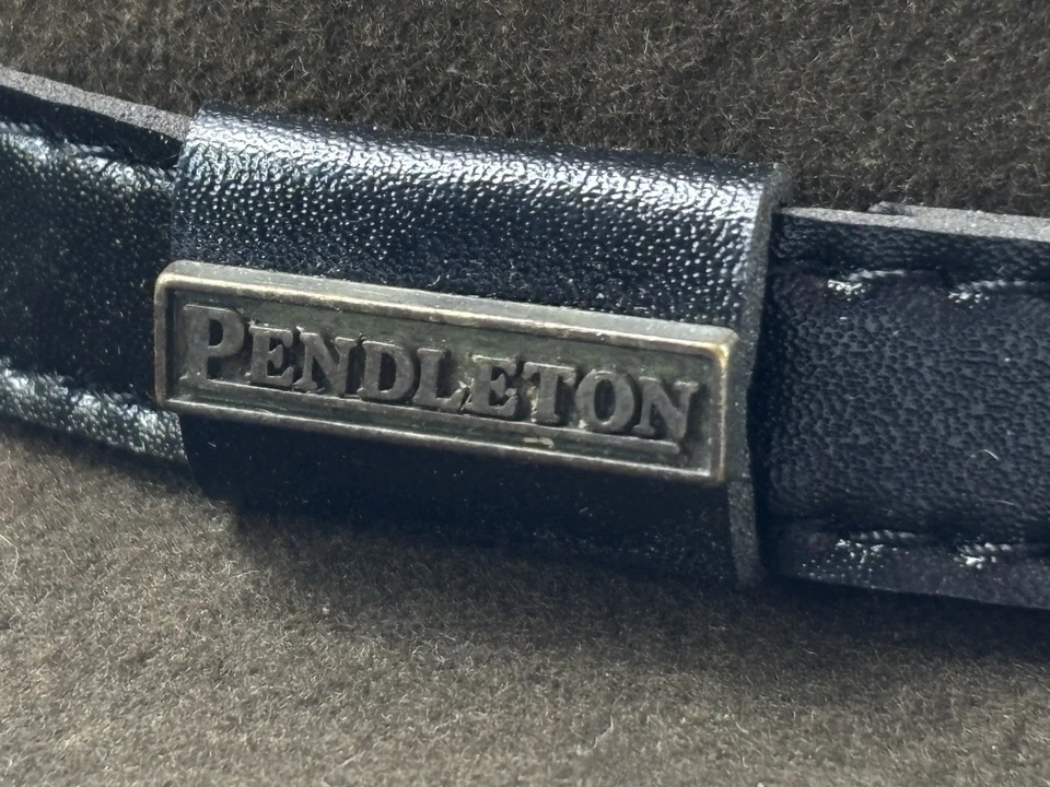 Chapéu Pendleton unissex marrom lã virgem Fedora Outback embalável tamanho XL/7 5/8" - Imagem 2 de 4