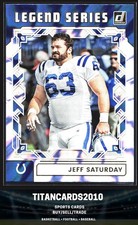 Jeff Saturday 2025 Panini Donruss Legend Series Refractor Colts #TLS-JSA
