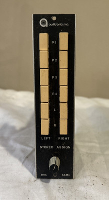Auditronics 110A SSM4 Stereo Assign