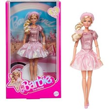 Barbie JBJ53 The Movie Doll, Margot Robbie as, Collectible Wearing Pink Blouse &