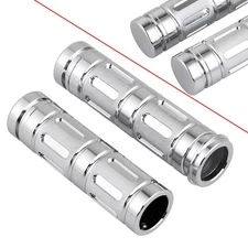 Chrome 1" Electronic Throttle Hand Grips For Harley Road Tri Glide Ultra Limited