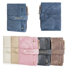 Womens Slim Wallet Small Clutch Leather Credit Card Purse Coins Pocket Bag Gift