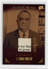 2017 The Bar Pieces of the Past #PR-JEH02 J. Edgar Hoover