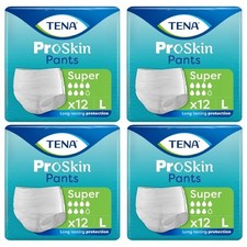 Image of TENA ProSkin Pants Super - Large - Pull Up Incontinence Pants  4 x Packs of 12