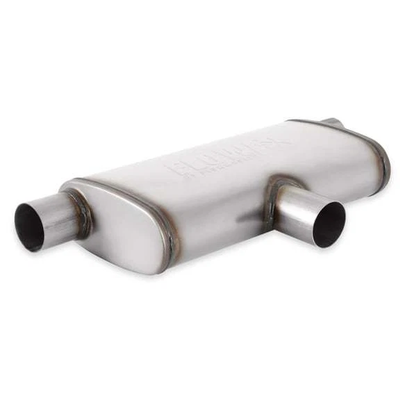 Flowmaster FLO72206 Oval 24 in Long Stainless Muffler Universal Performance Part - Image 3 of 4