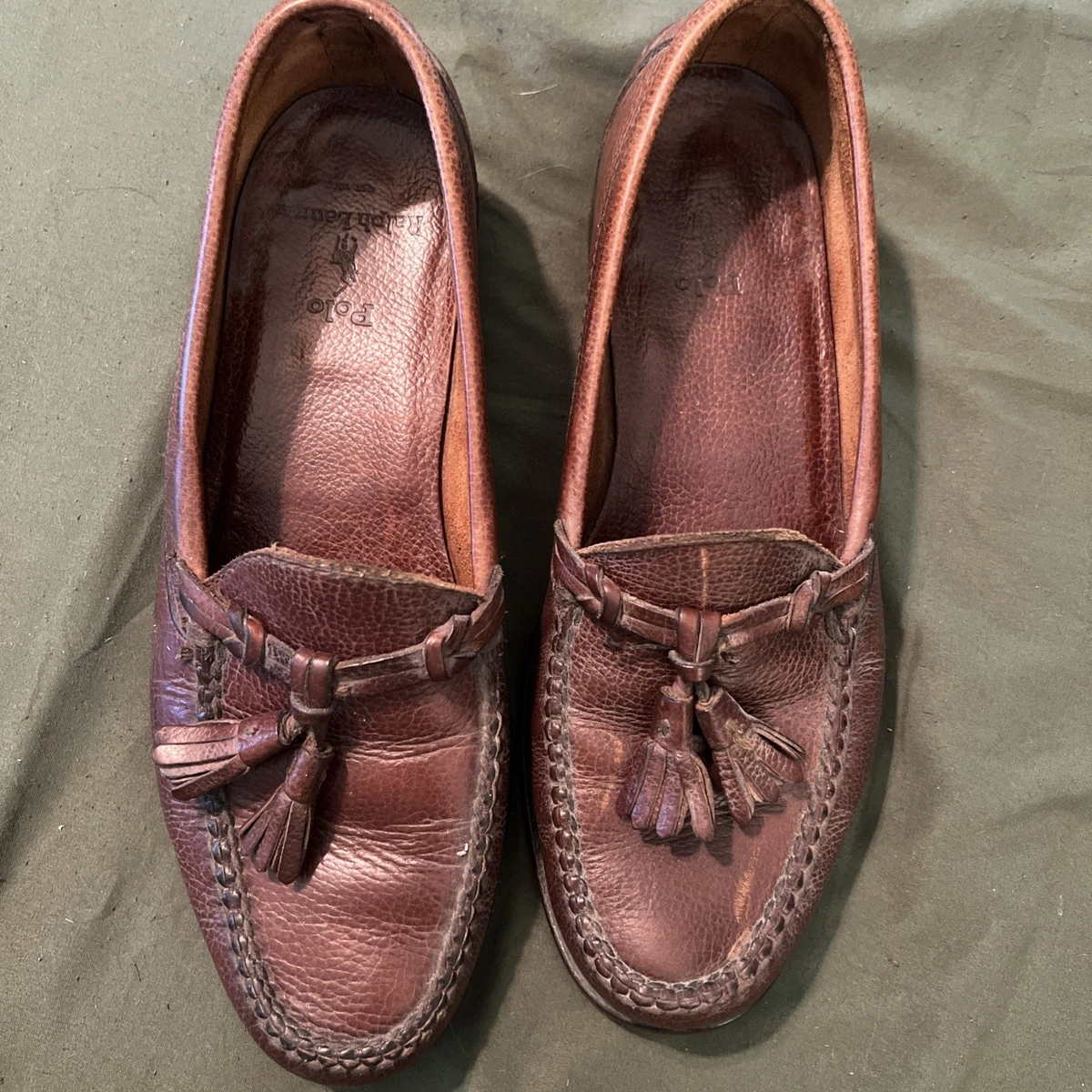 VTG Polo Country Ralph Lauren Heritage Tassel Kiltie Loafers 11.5 Leather Brown Rancourt & Co. x Polo Ralph Lauren Tassel Loafer Kiltie  main image 2