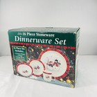 Royal Seasons 16 Piece Stoneware Set Christmas Bowls Mug Dinner Salad Plates NEW — photo 1