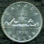 1959 Canada Queen Elizabeth II, Silver Dollar, High Grade, PL lustre   P7