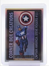 CAPTAIN AMERICA 2024 MARVEL MASTERPIECES '92 PLATINUM CORNER RAINBOW Q5859