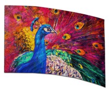 COLOR GUARD FLAGS VIBRANT ELEGANCE SILKS - NEW - 36" x 54" Standard Curved