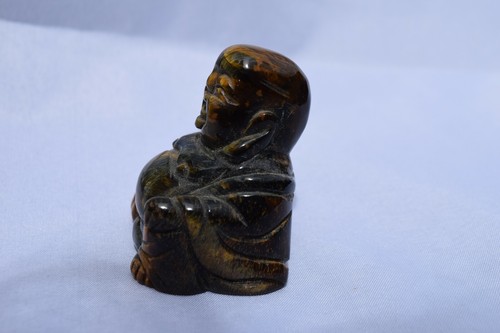 Sodalite Gemstone FROG hand carved 58 grams 1.25" X 1.75 LH0620 i - Picture 4 of 7