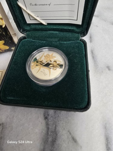 2003 - 50 Cents - Golden Daffodil - Canada - Silver Coin - Picture 2 of 6