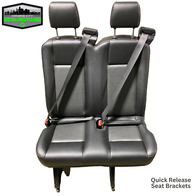 KUAFU Staffa Per Sedile Posteriore Compatibile Con Ford Transit 2015-2023 2 Pezzi - Ricambio In Acciaio