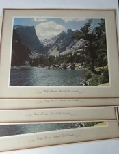 lot of 4 Vintage Calso Oil Scenic Views Rocky Mountain National Park, CO prints