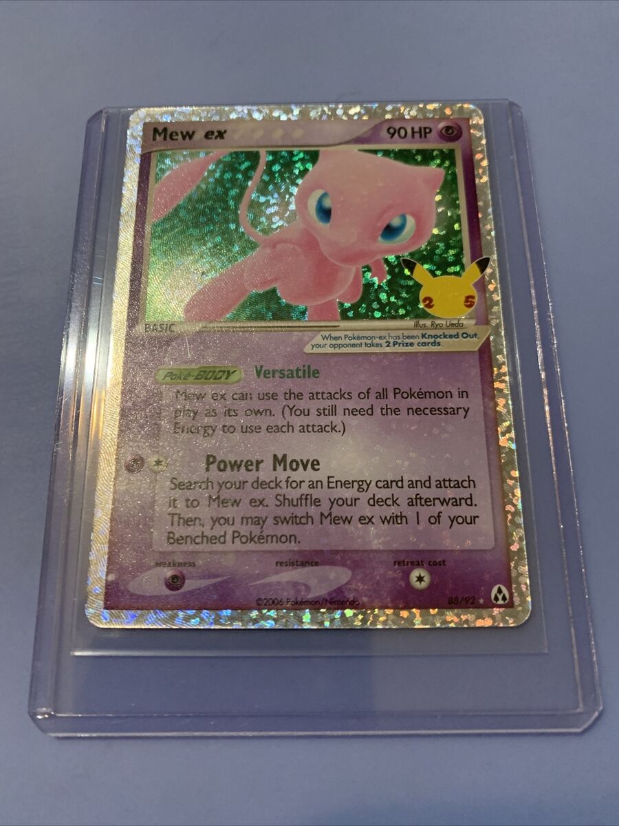 Mew EX 88/92 Ultra Rare Holo Pokemon Card Celebrations 25th Mew EX 88/92 Ultra Rare Holo Pokemon Card Celebrations 25th