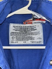 Men's 42R Royal Blue Topps Coveralls Workwear 88 Heavy Cotton Fire FR Jumpsuit