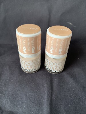 NEU 2 X MODELLE EIGENER HYPERGEL NAGELLACK IN NACKTEM GLÜHEN
