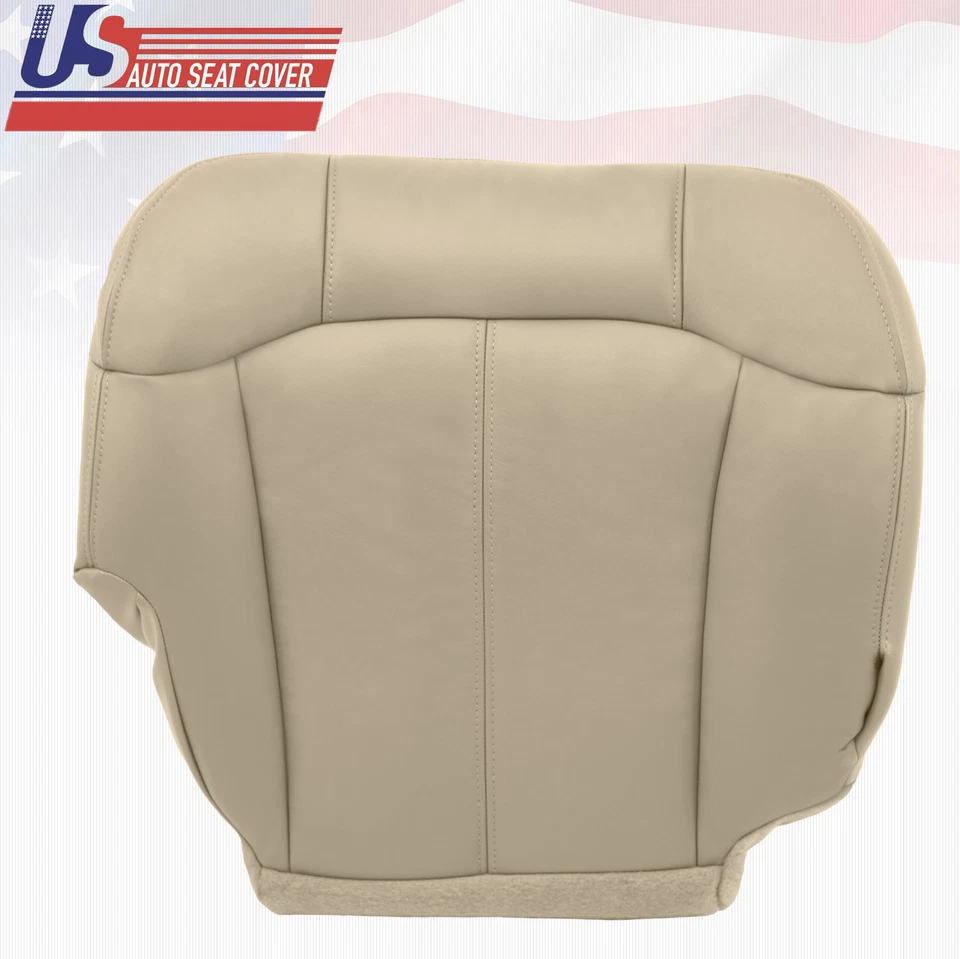 GMC Yukon XL 1500 2000 2001 2002 cubierta de asiento inferior de vinilo bronceado para conductor y pasajero Foto 3 de 4