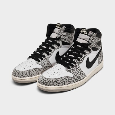Size 8.5 - Air Jordan 1 Retro OG High White Cement for sale online