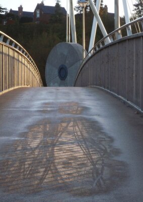 Photo 6x4 Frost at Miller's Crossing Exeter This is the western bridge at c2008
