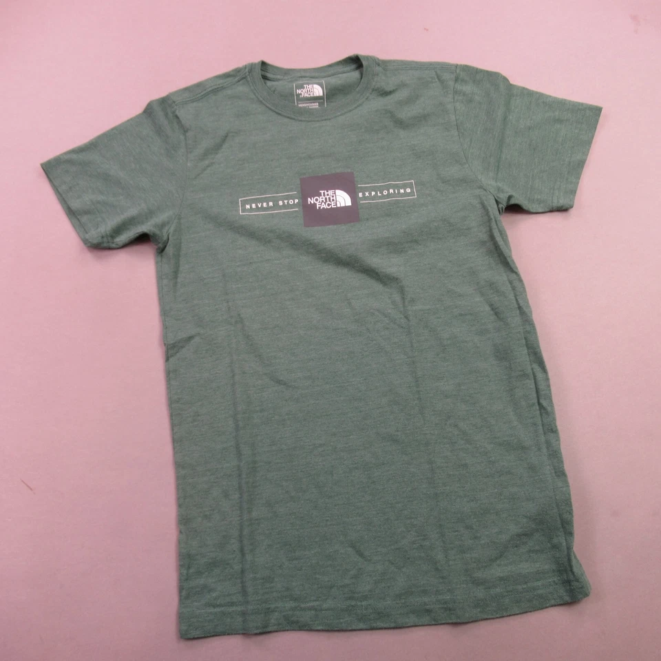 Camisa North Face Para Hombre Pequeña Manga Corta Ligera Cuello Redondo Calce Ajustado Foto 2 de 4