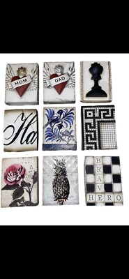 Sid Dickens T-463 L-O-V-E Memory Block Tile Love Red Nick In Heart