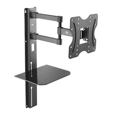 TV Mall Mount with Glass Shelf Bracket 23"-42" VESA Compatible LED LCD Plasma UK