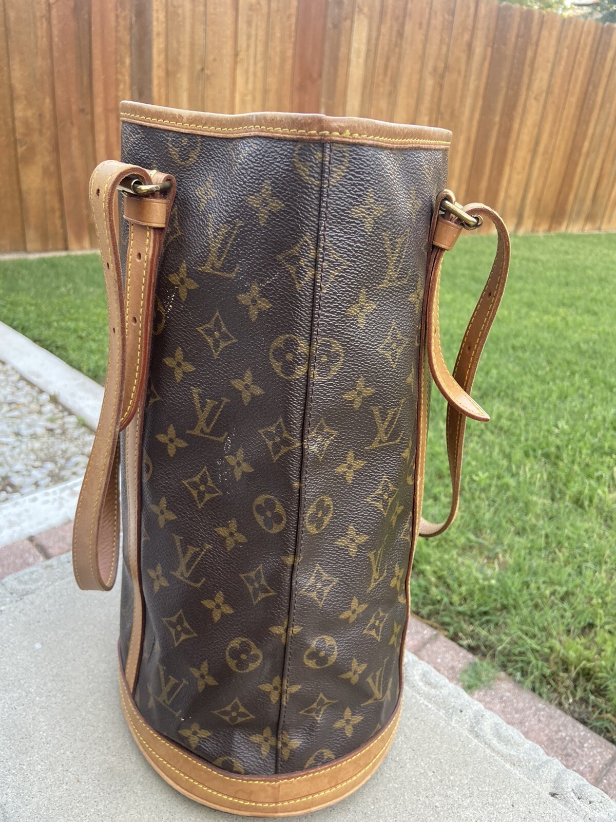 Louis Vuitton Monogram Bucket GM Shoulder Handbag M42236 | eBay