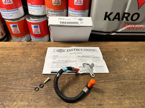 Harley Davidson 27792 08 Fuel Line Kit W 27216 95 Bracket main image 1