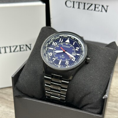 NEW✓PERPETUAL CALENDAR✓ Citizen Eco-Drive Promaster Black Men's