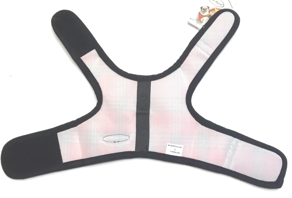 Dog Harness Wrap N Go Plaid Lavender Choke Free Mesh Large 18-22"